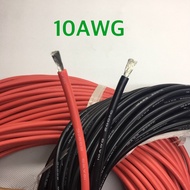 20AWG 18AWG 16AWG 14AW 12AWG  10AWG  5 เมตร สายไฟสิลิโคน (สีดำ 2.5 เมตร + สีแดง 2.5 เมตร )