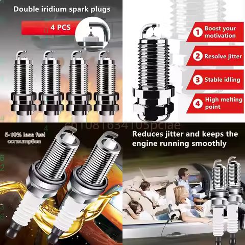 Suitable for Great Wall Haval H7L H7 M6 Plus F5 H8 H9 Double Iridium Spark Plug