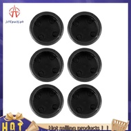 【jcyepw3j】6Pcs Plastic Blanking End Cap Pipe Tube Insert Plug Cover 40mm Black