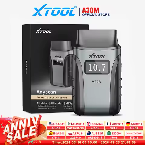 XTOOL Anyscan A30M Bluetooth OBD2 Scanner Car Diagnostic Tools 26+ Reset Service Code Reader FCA AUT