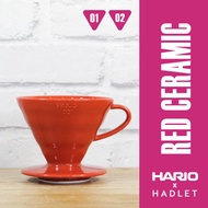 Hario V60 Red Ceramic Dripper 01/02