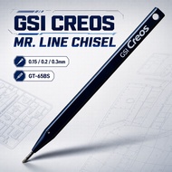 GSI Creos G-Tool Mr. Line Chisel Set Dark Blue Ver. (with 0.3mm, 0.2mm, and 0.15mm blades) for plast