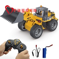 9 Channel RC Front Loader 4WD Alloy Shovel Loader Tractor 2.4Ghz RC Bulldozer Construction Vehicle R