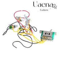 UAENAU ​5-Way Switch Harness​, ​500K Potentiometers​ 2T1V 5 Way Guitar Wiring Harness​, ​Chrome Box 