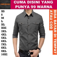 KEMEJA 99 COLORS 10XL 9XL 8XL 7XL 6XL 5XL 4XL 3XL XXL XL LMS XS Men's Shirt Men's Long Shirt Basic P