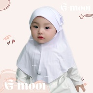 G-MOOI Hijab for Babies 1-8 Years Old CHILDREN'S HIJAB WITH RIA RICIS Ribbon Premium Children's Hija