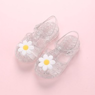 fyjhNew Summer Children's Jelly Princess Sandals Sweet Flowers Children's Sandals Girls Toddlers Baby Breathable Hollow Shoes