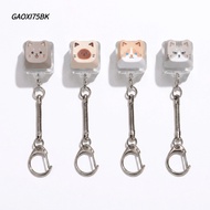 GAOXI75BK Keychain Accessories, Portable Stress Relief Keycap Keychain,  Lightweight Press Light Cut