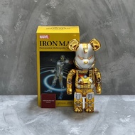 Bearbrick BE@RBRICK Bear Brick Iron Man Metropolis 400% Action Figure