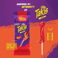 นำเข้า🇺🇸 ขนมยอดฮิต Vero Takis Chamoy Artificially Flavored Lollipop with Chili Pepper Powder - อมยิ้