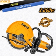 INGCO PC3558 concrete cutting machine, capacity 2800w, concrete cutting machine with disc diameter 3