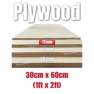 💥HOT DEAL SOLID Lightweight Plywood (1ft x 2ft) 12mm Thickness Board Customizing to sizes