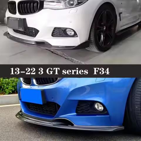 For BMW 3 GT Series F34 320i 330i 318i Carbon Fiber Car Front Bumper Diverter Spoiler Diffuser Front