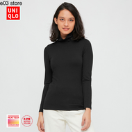 e03 store Uniqlo Women HEATTECH EXW เสื้อยืดสองตัว (แขนยาว) (ชุดชั้นในที่อบอุ่น) 428498