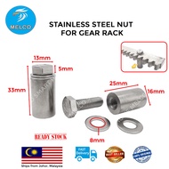 Sliding Motor Nut STAINLESS STEEL For Autogate Gear Rack Sliding