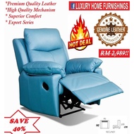 LONDON, Superior Comfort, Perfect Style, GENUINE COW LEATHER, H/L 1R (Recliner) Sofa Set, RM 2,989 S