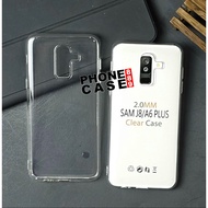 CLEAR CASE 2.0MM CASEBENING TRANSPARENT SAMSUNG J8 SAMSUNG A6 PLUS CH-01
