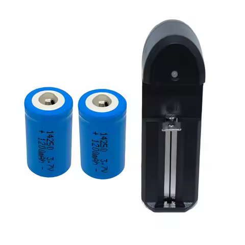 2pcs/lot 14250 rechargeable lithium battery LS14250 ER14250H 1/2-R6 1/2 AA 1200mah rechargeable 3.7V