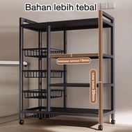 Vhome ⚡️<สินค้าใหม่>⚡️ ชั้นวางของในครัว ดีไซน์กันฝุ่น ตู้เก็บของในครัว ตู้เก็บของแบบมีฝาพับ