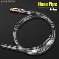 LOOKSHOW 1M/1.5M/2M/3M/4M Manual Gasoline Fuel Suction Pipe Gas Siphon Pump Water Shaker Siphon Safe