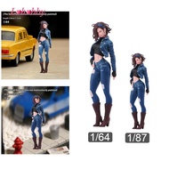 Lohobby Mini People Figure Girl Tiny People Simulation Diorama Figure Scene Props Miniature People M