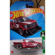 hotwheels F-150 lightning custom red