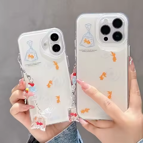ins Style Goldfish Phone Case For OPPO Find X8 Pro X7 F27 F21 Pro +A3 A3i A2 A1 Pro A2x A2M A1s A1x 