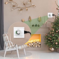 pipiph 2Pcs Outlet Timer Indoor Electrical with 3 Prong Dual Outlets 24 Hour 30 Minute Daily On Off 