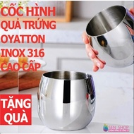 Drinking cup 316 Oyatton stainless steel cup, high quality solid cast egg-shaped stainless steel cup