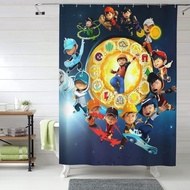 Boboiboy Bathroom Waterproof Shower Curtain 183CM X152cm With Hook Multiple stylesCan Customize