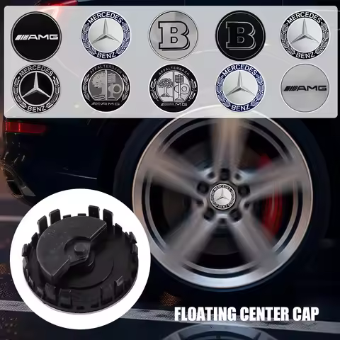 75mm Wheel Center Cover Stickers Hub Cap Accessories For Mercedes Benz W212 W213 W214 W210 GLK GLS W