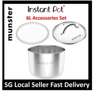 InstantPot Duo accessories for 6Qt / 6Litre Instant Pot stainless steel innerpot ,Glasslid ,silicon sealing ring