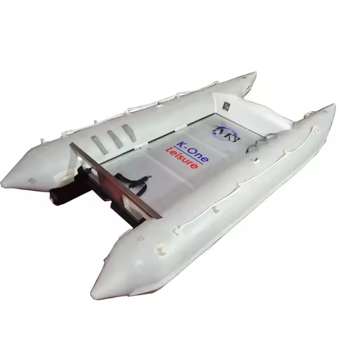 11FT Aluminum Floor Inflatable Thundercat Racing Boat Inflatable Catamaran for Sale