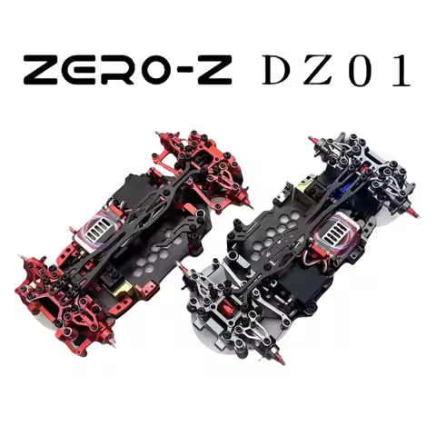ZERO-Z 1/28 DZ01 AWD Chassis Red Finished Version Racing and Drifting Wheelbase 90/94/98mm