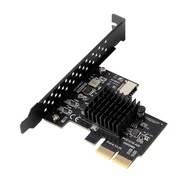 Bang PCI-E 2X to USB3 1 Type-E Expansion Card A-Key Gen2 Chassis Front with 10Gbps ASMedia ASM3142 C