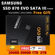 [Local Stock]Samsung SSD 870 EVO 250GB 500GB 1TB 2TB SATA 3 2.5 Inch Internal Solid State Drive For 