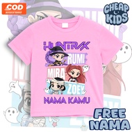 (FREE NAME) Huntrix Kpop Demon Hunter Kids T-Shirt / Kpop Demon Hunter Kids T-Shirt