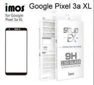 【imos】2.5D滿版9H強化玻璃保護貼 Google Pixel 3a XL (6 吋) 美商康寧