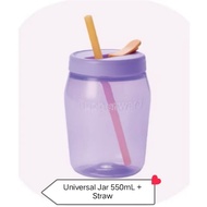 Universal Jar 550mL + Straw (Purple)