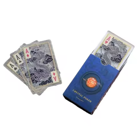 K1KD Waterproof PVC Playing Card Plastic Card Clear Table Game Card Portable Small Card Easy to Clea