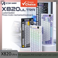 ATTACK SHARK X820Ultra Tri-Mode Sealed Mechanical Keyboard 75% Mechanical Keyboard  ATTACK SHARK X82