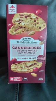 Nonni's ThinAddictives 蔓越莓杏仁餅乾
