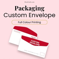 Custom Print Envelope - Logo Design Printing High Quality Business Invitation Invoice Multiple Size
