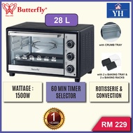 Butterfly BEO-5229 28L 1500W Electric Oven with Rotisserie &amp; Convection Function - BEO5229