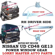 J02S01 WINDOW REGULATOR GEAR NISSAN UD CD45 CD48 GE13 POWER WINDOW GEAR DRIVER SIDE