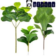 GLENES Artificial Fiddle Leaves Fig Tree, Large Real Touch Fake Ficus Tree, Green Plant Vibrant Plas