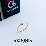 ARDONIA Cincin Twisted Love Band Emas 375 (9K Gold / 375 Gold)