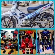coverset yamaha 125ZR HLD & sticker shark / dragon / batman / purba / monster