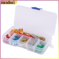 [paradise1.sg] 60pcs Car Micro Fuse Assortment Auto Blade Fuses with Test Pen+Clip+Box