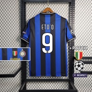 Inter Milan 09/10 UCL Final Home Football Jersey High Quality Streetwear Soccer Shirt Adult Kids Plu